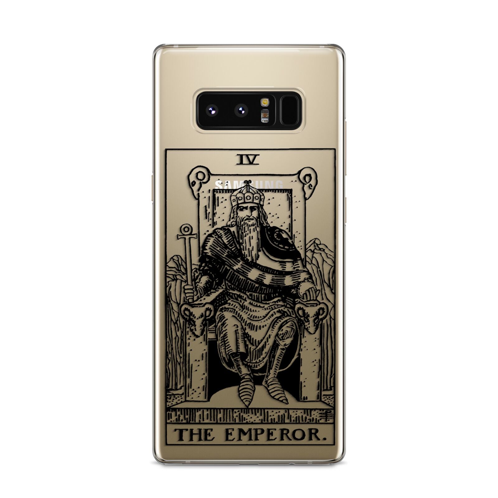 The Emperor Monochrome Tarot Card Samsung Galaxy S8 Case