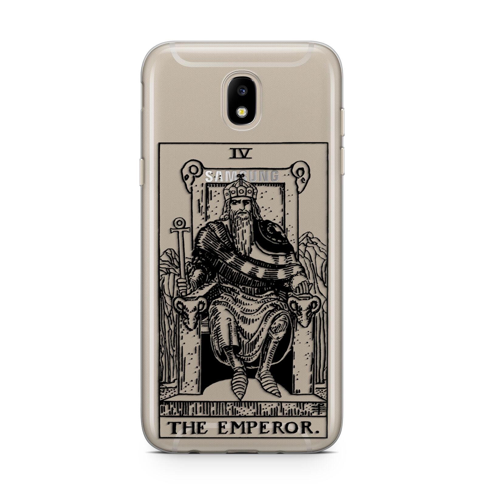 The Emperor Monochrome Tarot Card Samsung J5 2017 Case