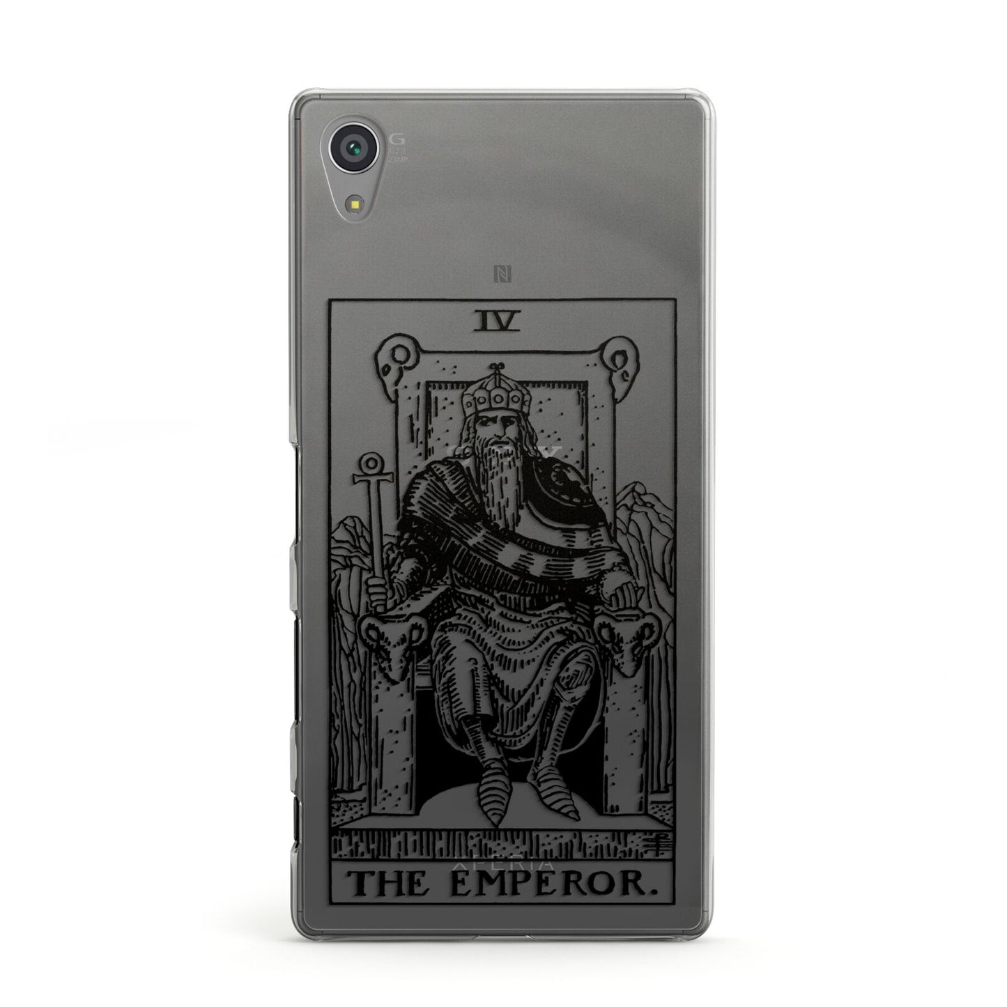 The Emperor Monochrome Tarot Card Sony Xperia Case