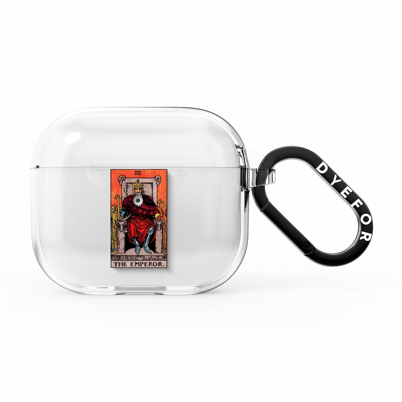 The Emperor Tarot Card AirPods Clear Case 3rd Gen