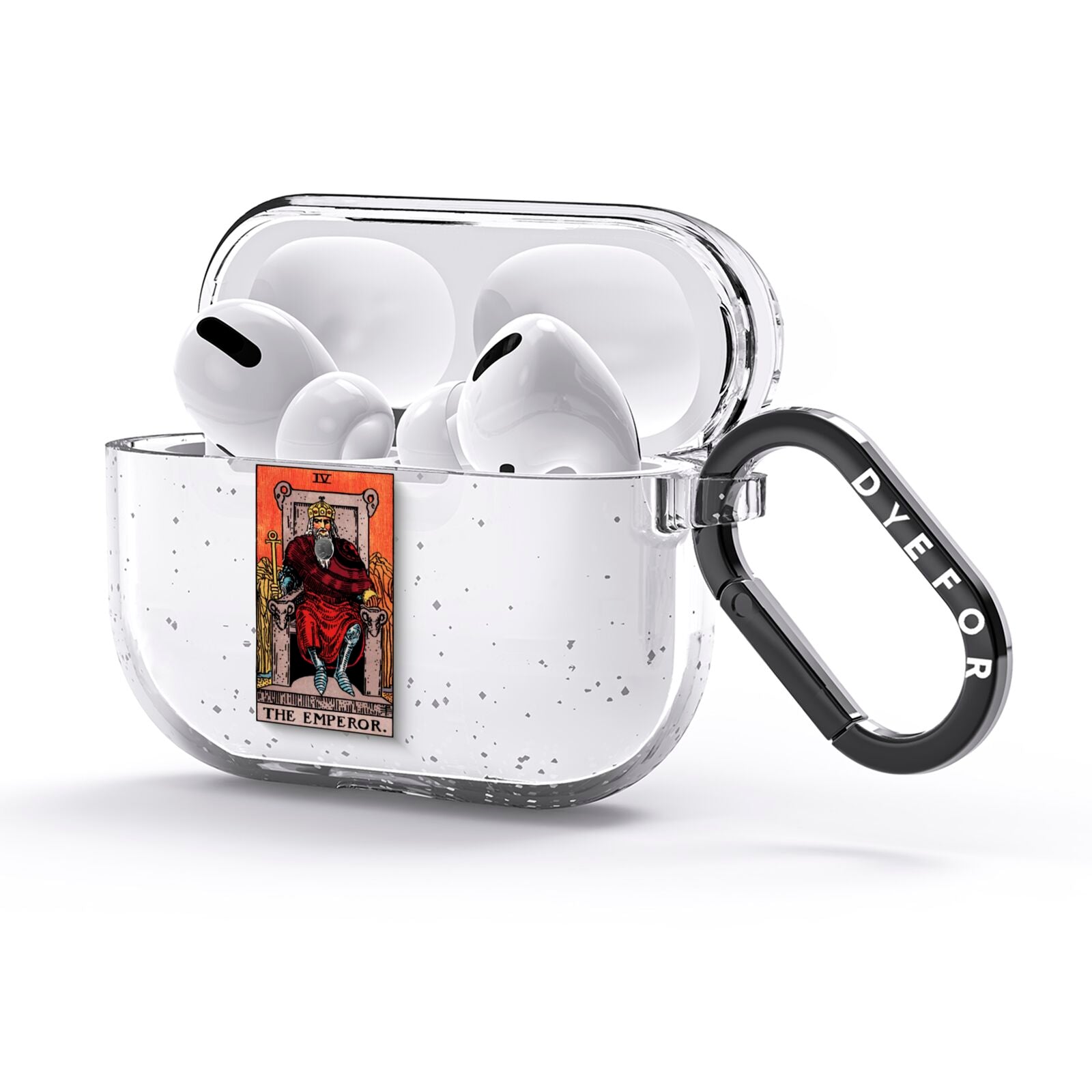 The Emperor Tarot Card AirPods Glitter Case 3rd Gen Side Image