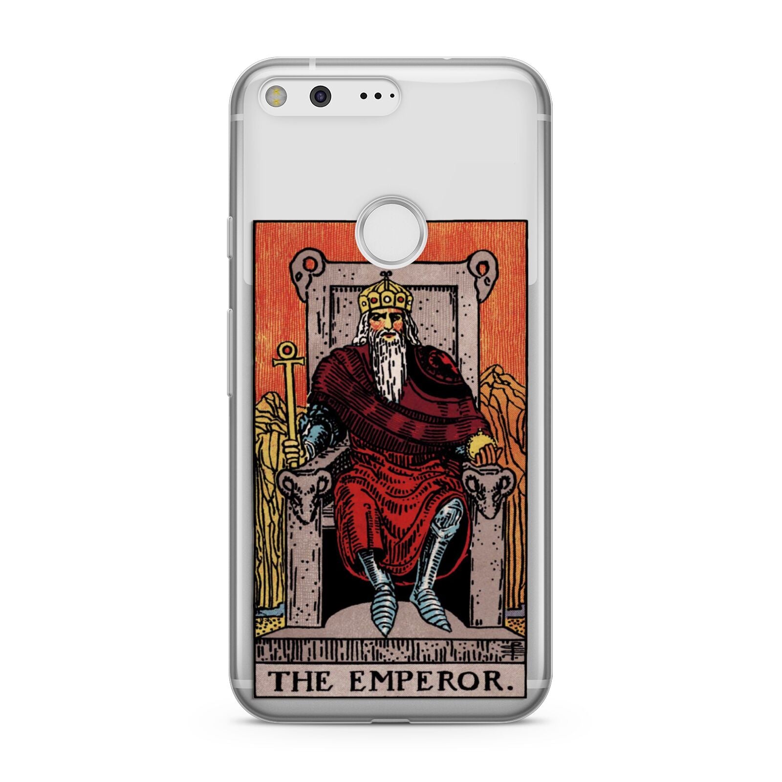 The Emperor Tarot Card Google Pixel Case