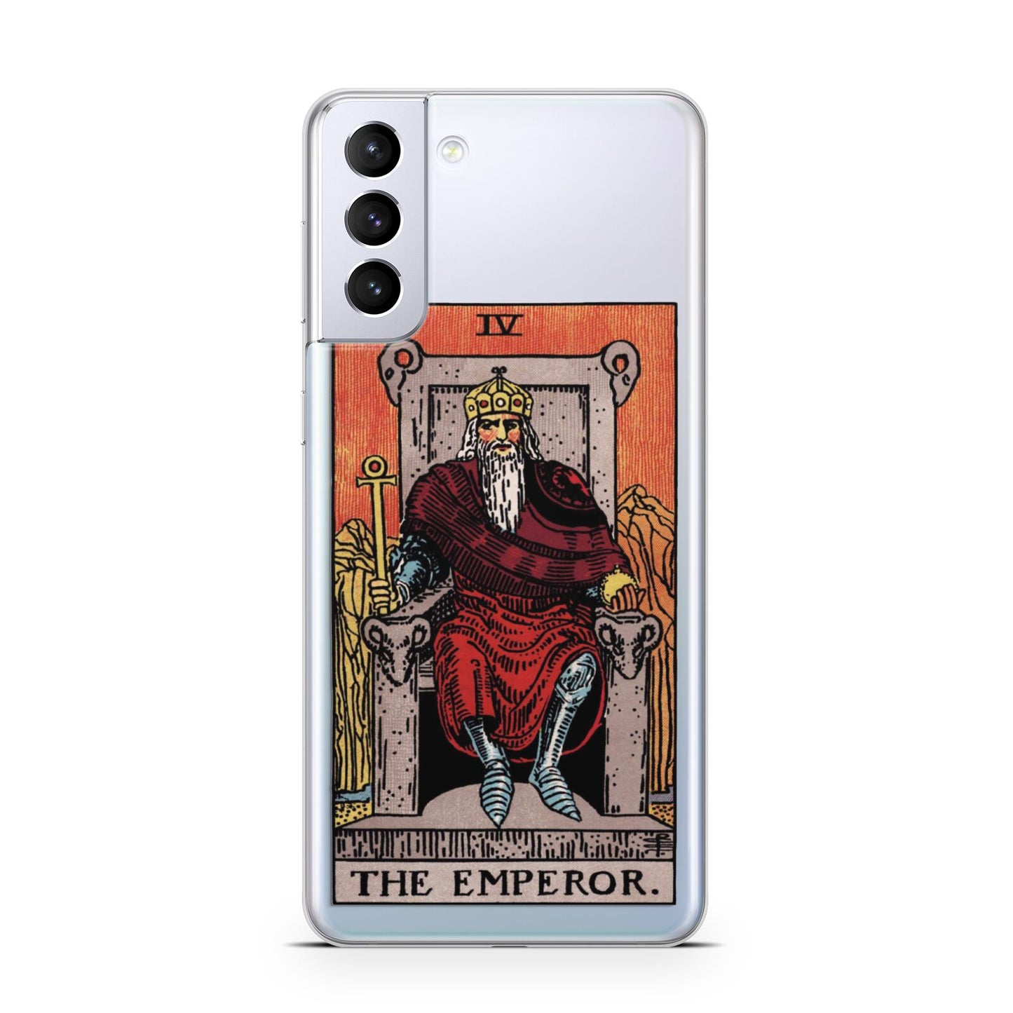 The Emperor Tarot Card Samsung S21 Plus Case