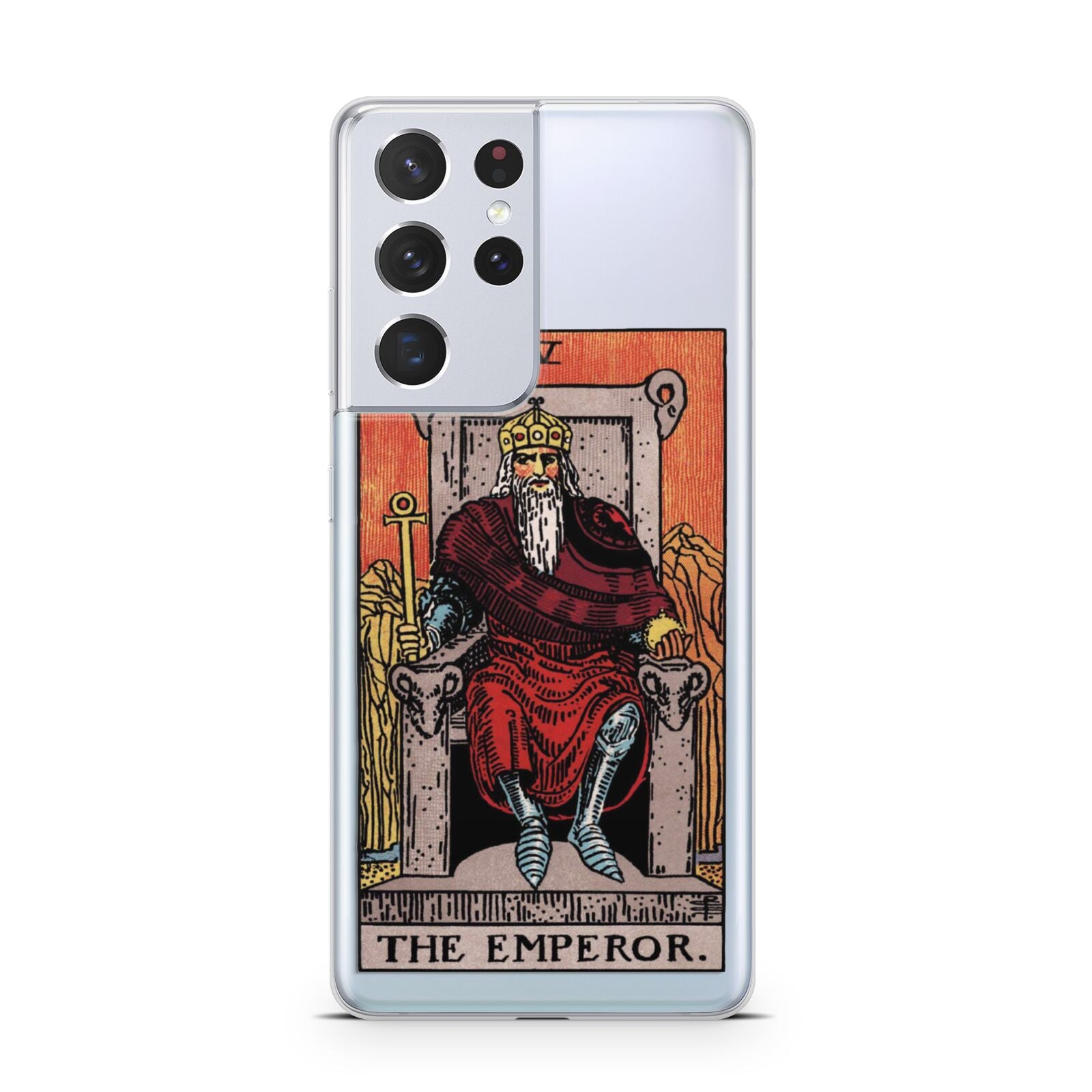 The Emperor Tarot Card Samsung S21 Ultra Case