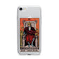 The Emperor Tarot Card iPhone 7 Bumper Case on Silver iPhone