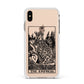 The Empress Monochrome Tarot Card Apple iPhone Xs Max Impact Case White Edge on Gold Phone