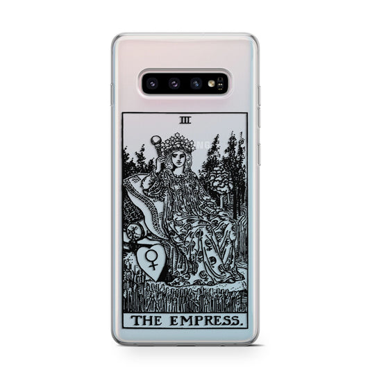 The Empress Monochrome Tarot Card Protective Samsung Galaxy Case