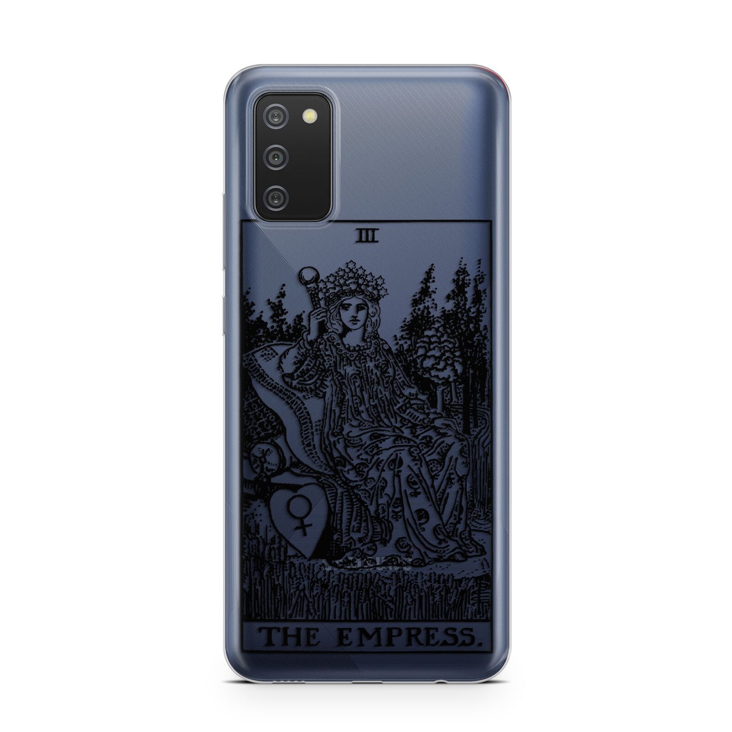 The Empress Monochrome Tarot Card Samsung A02s Case