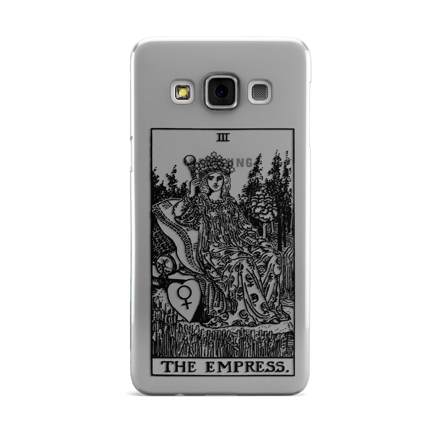 The Empress Monochrome Tarot Card Samsung Galaxy A3 Case