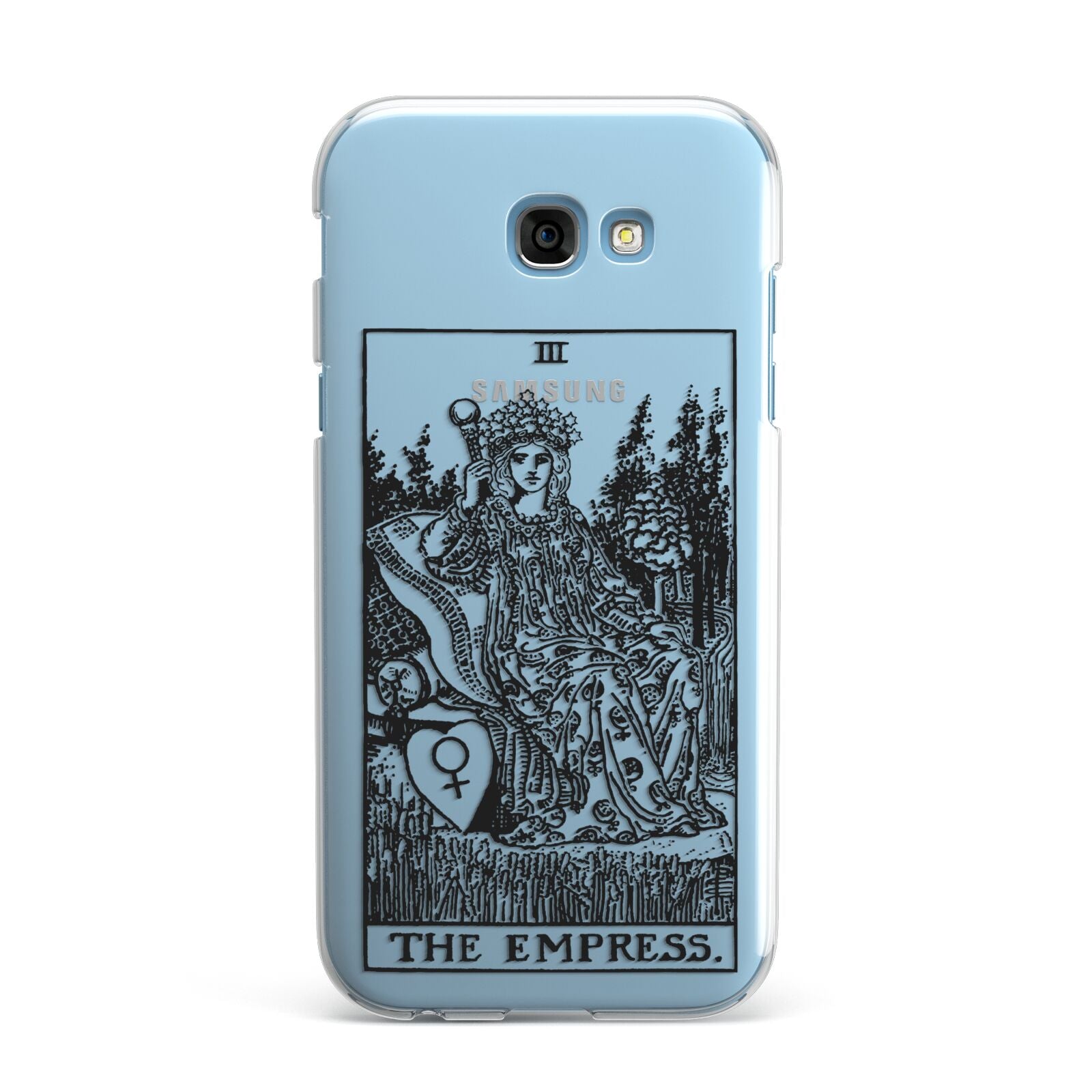 The Empress Monochrome Tarot Card Samsung Galaxy A7 2017 Case