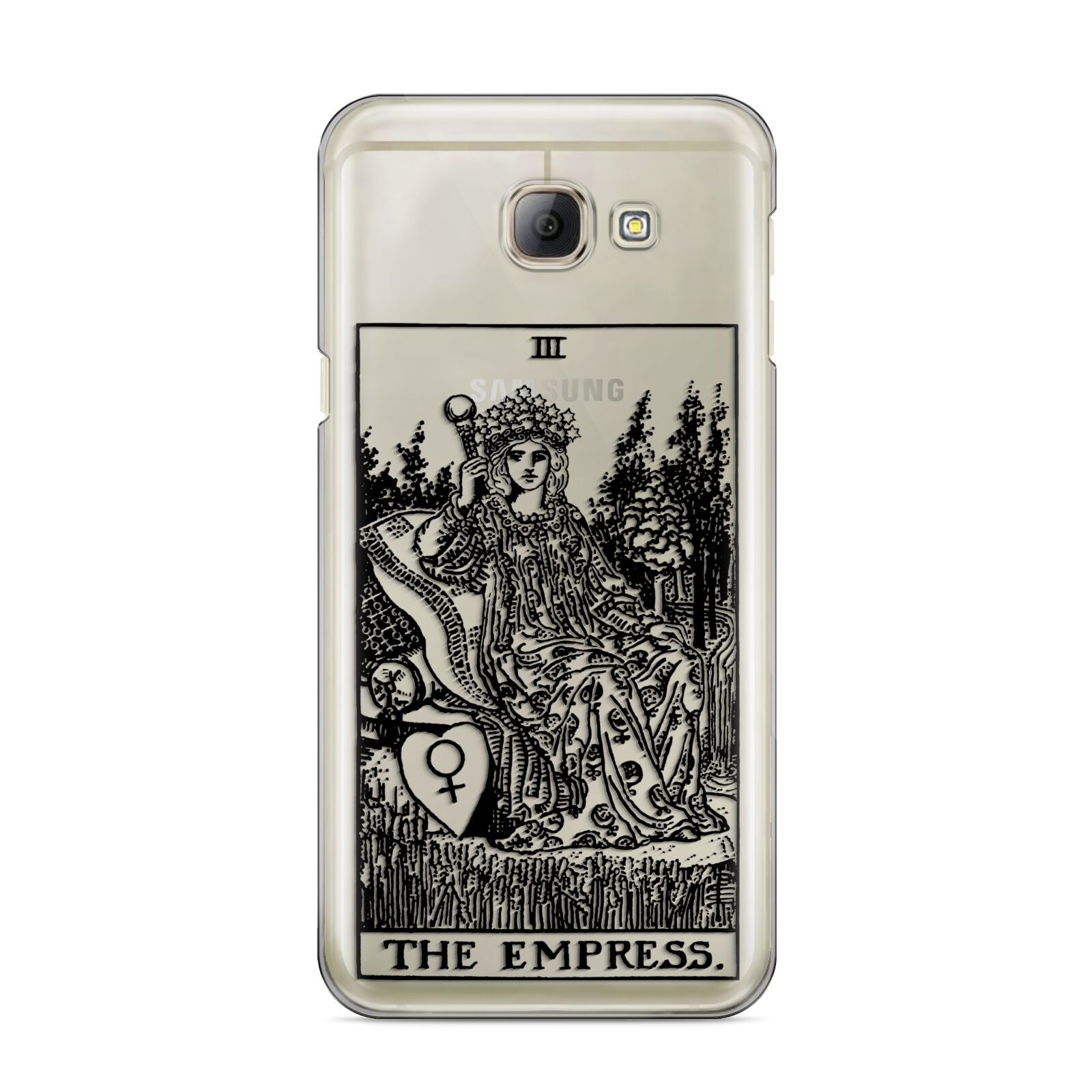 The Empress Monochrome Tarot Card Samsung Galaxy A8 2016 Case