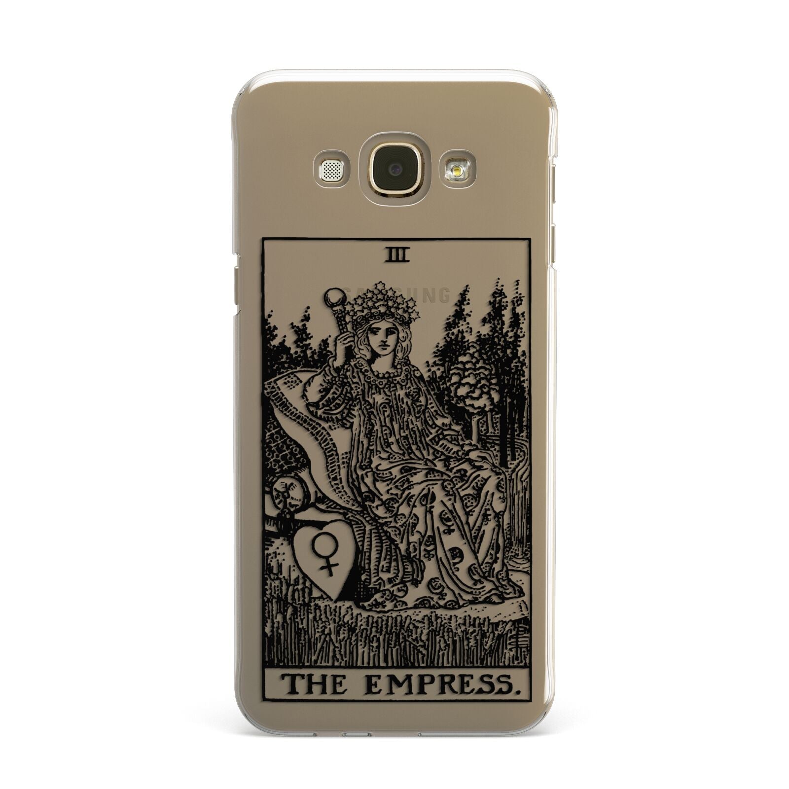 The Empress Monochrome Tarot Card Samsung Galaxy A8 Case