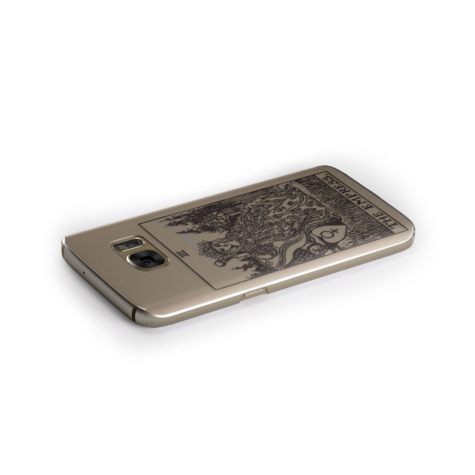 The Empress Monochrome Tarot Card Samsung Galaxy Case Side Close Up