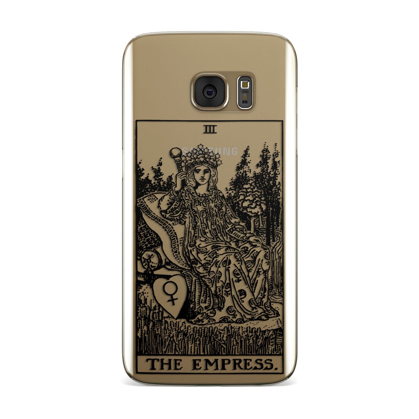 The Empress Monochrome Tarot Card Samsung Galaxy Case