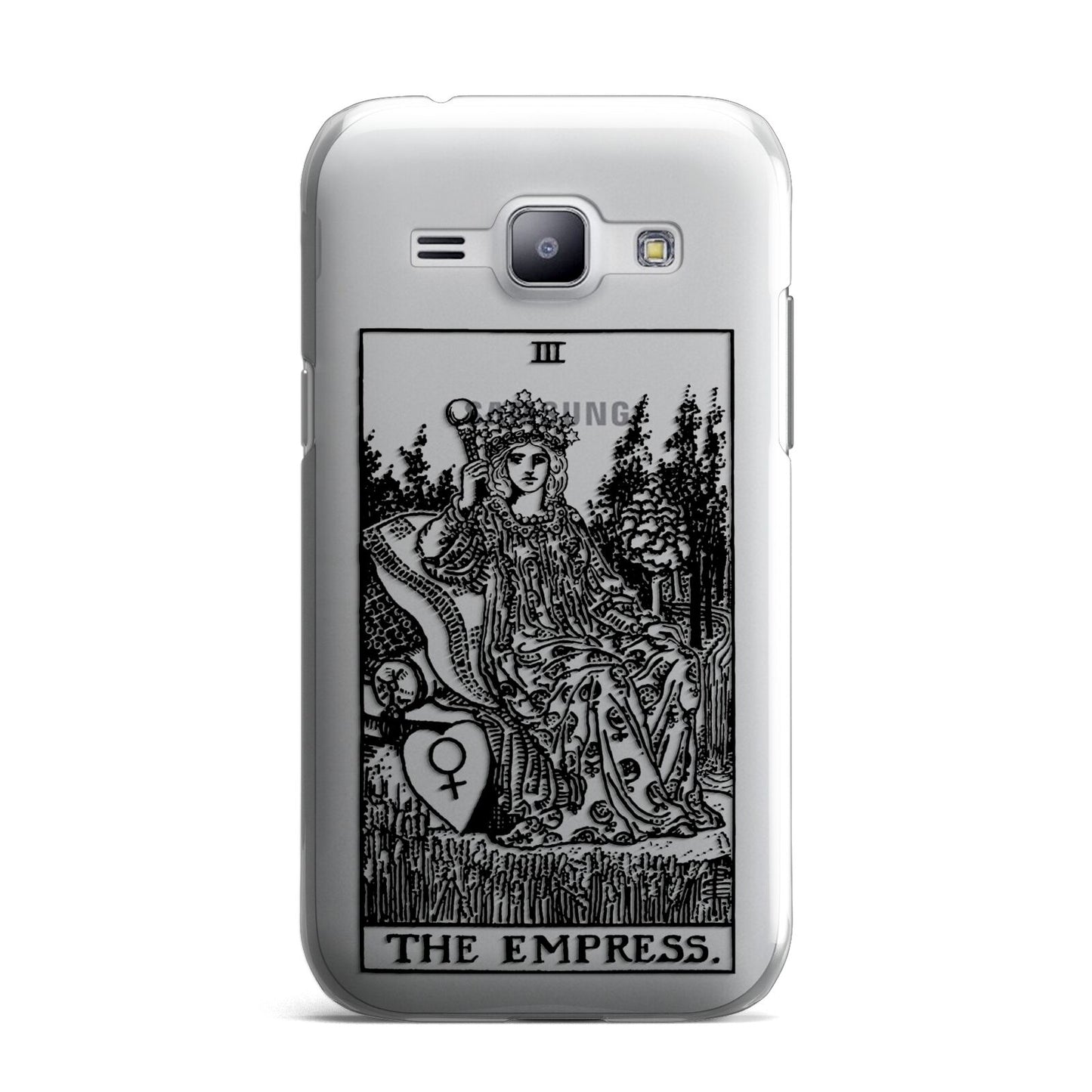 The Empress Monochrome Tarot Card Samsung Galaxy J1 2015 Case