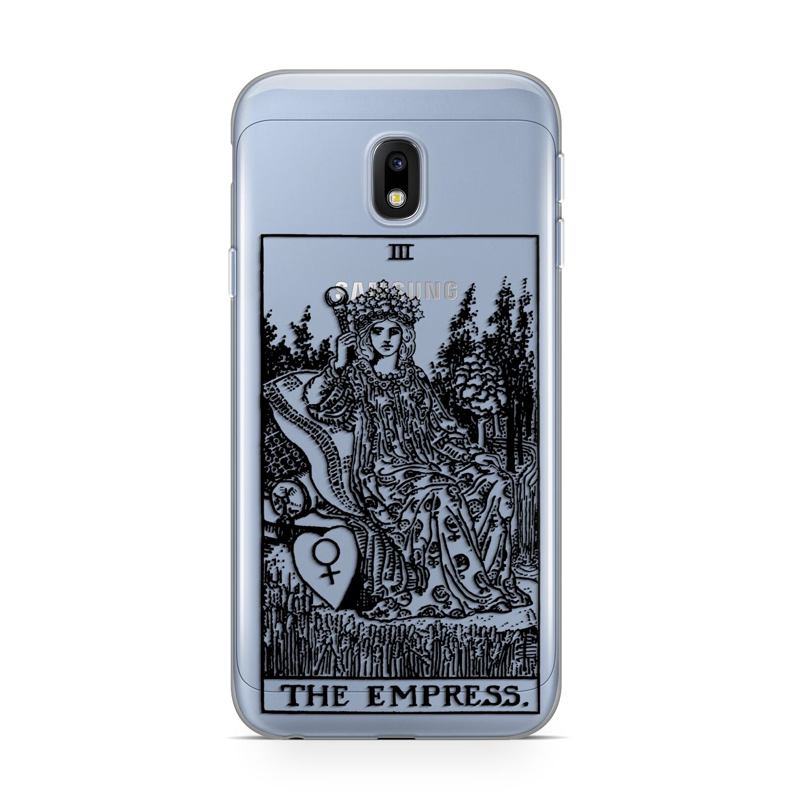 The Empress Monochrome Tarot Card Samsung Galaxy J3 2017 Case