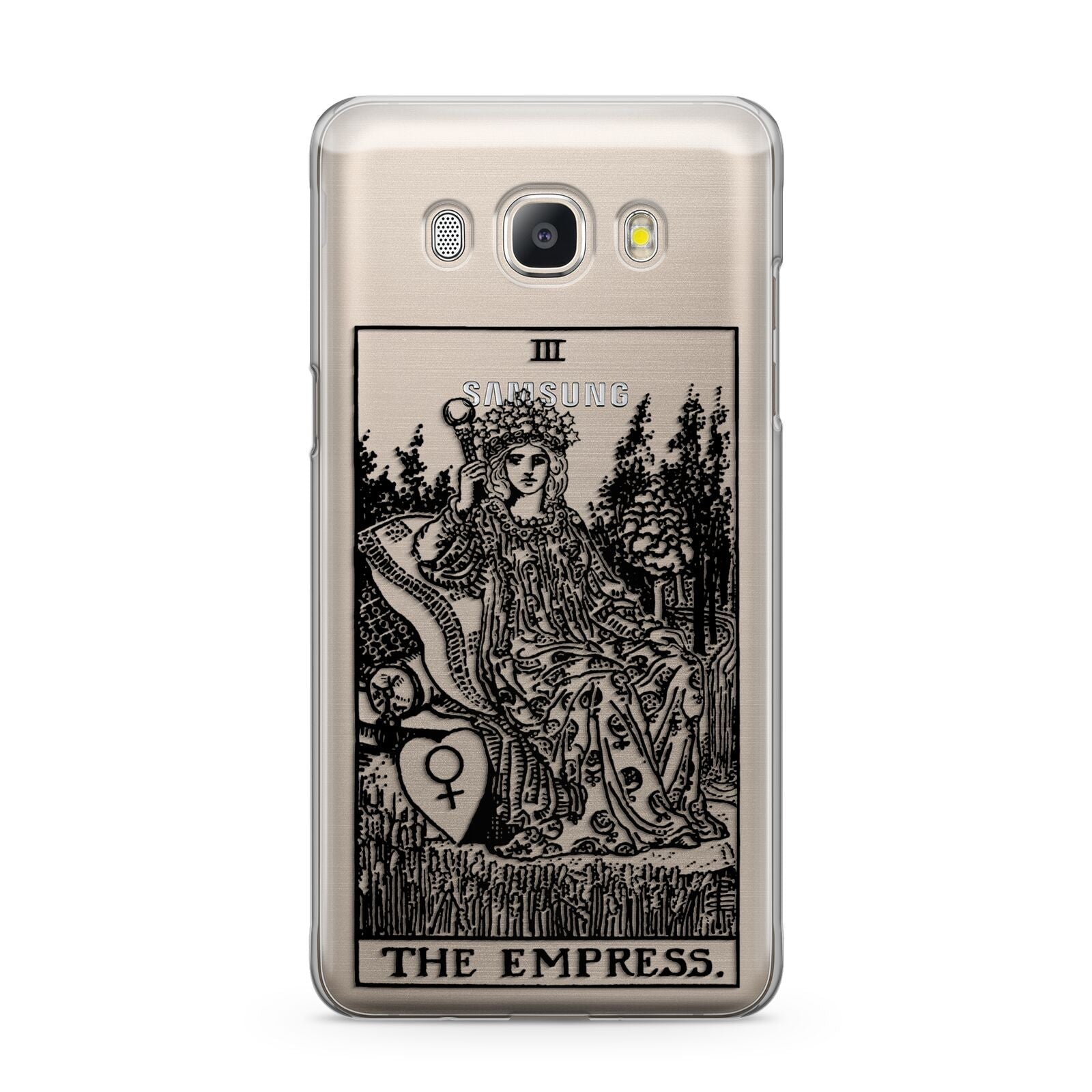 The Empress Monochrome Tarot Card Samsung Galaxy J5 2016 Case