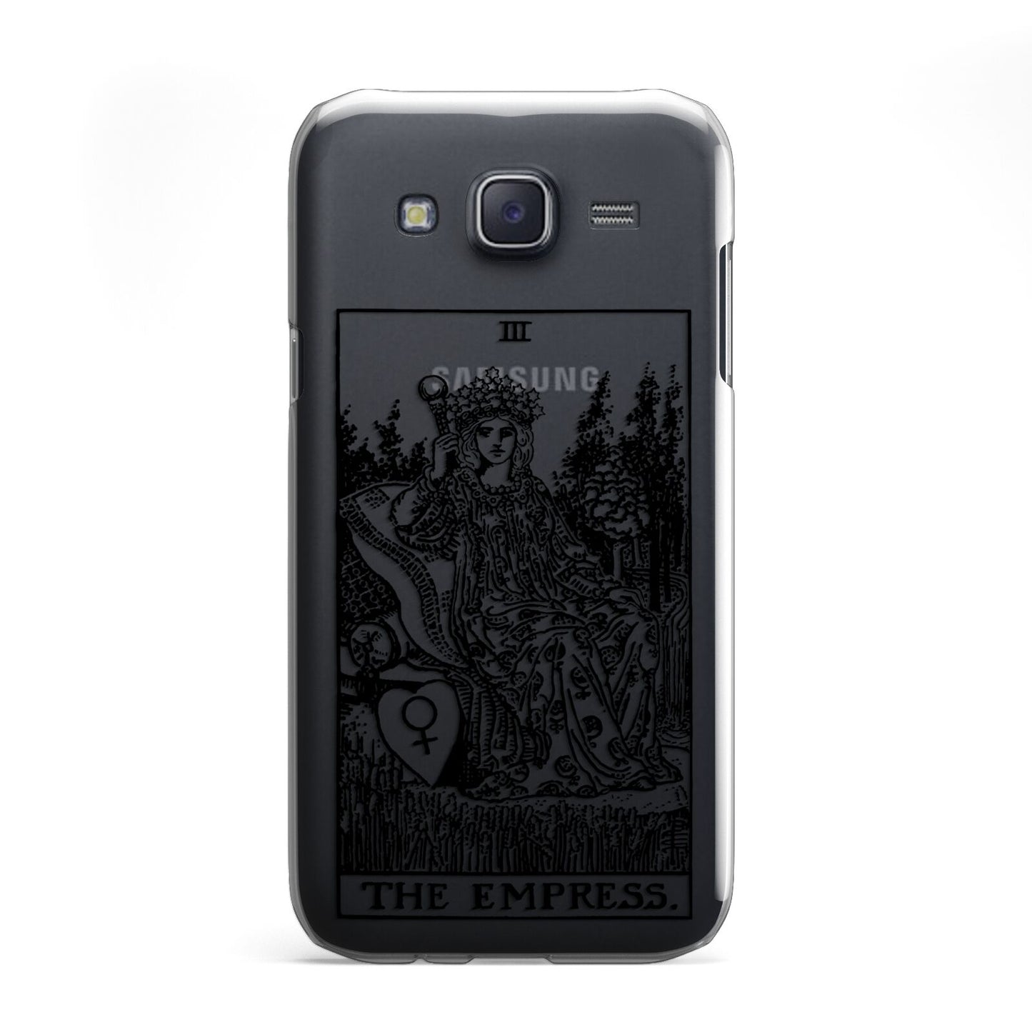 The Empress Monochrome Tarot Card Samsung Galaxy J5 Case