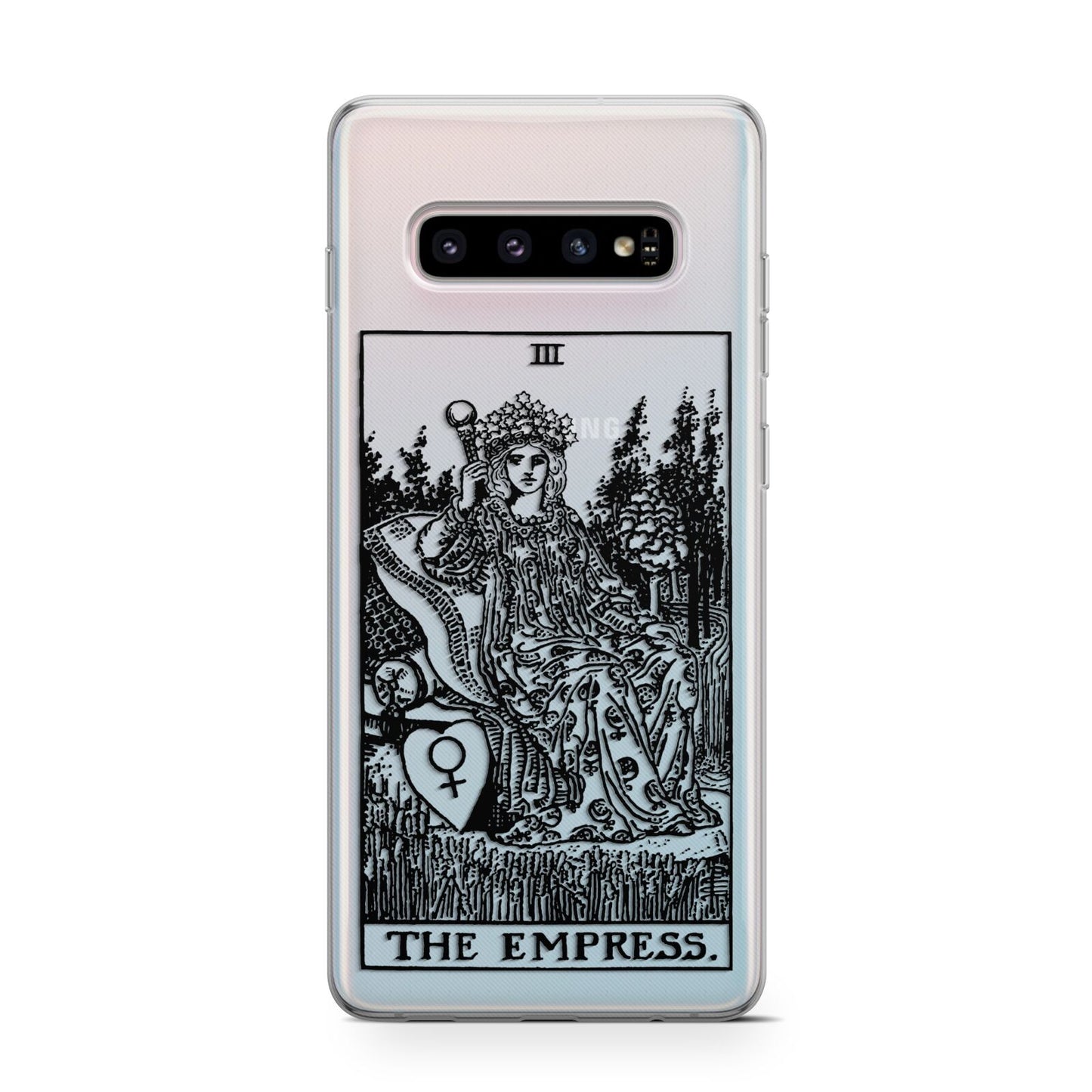 The Empress Monochrome Tarot Card Samsung Galaxy S10 Case