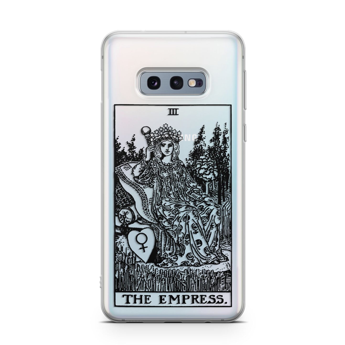 The Empress Monochrome Tarot Card Samsung Galaxy S10E Case