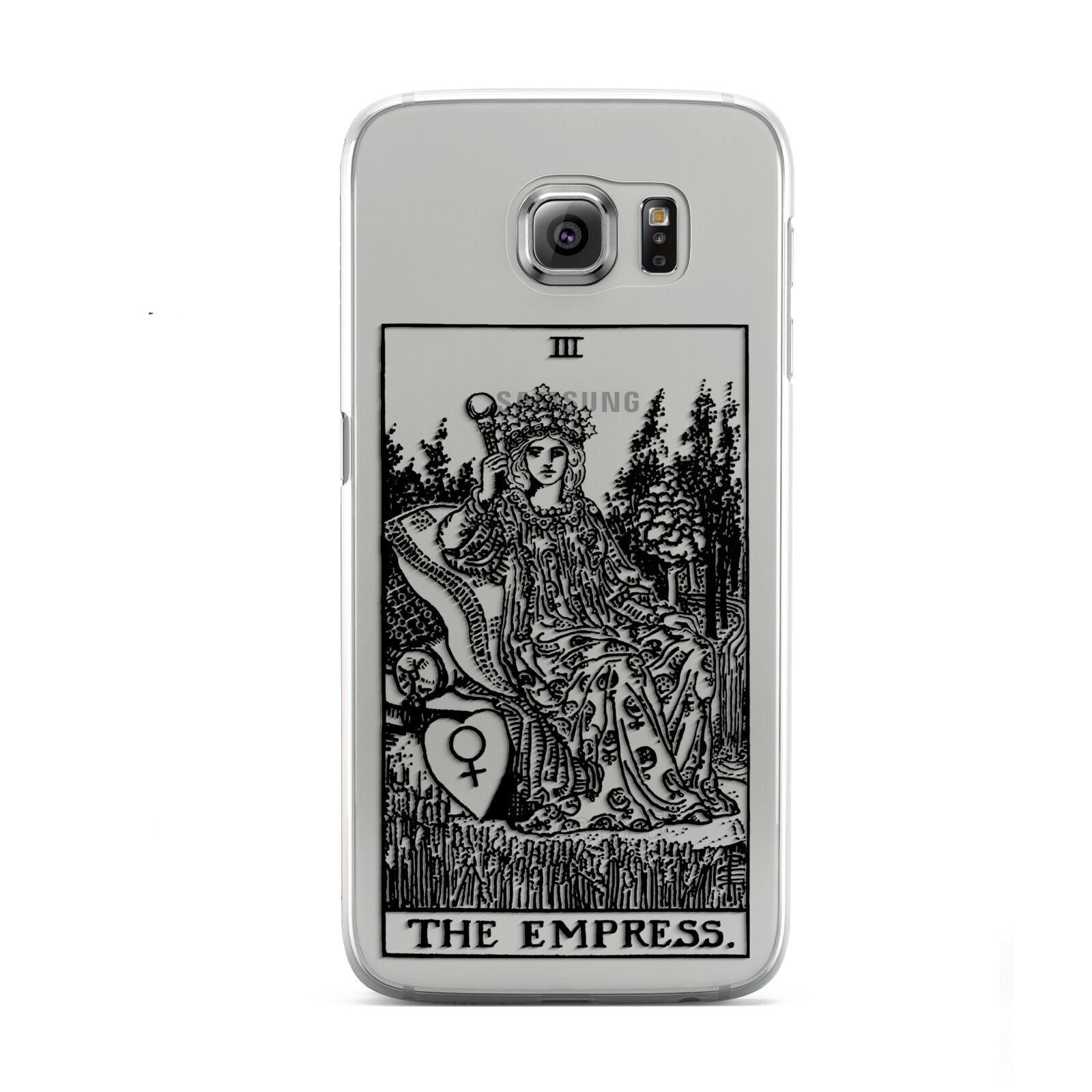 The Empress Monochrome Tarot Card Samsung Galaxy S6 Case