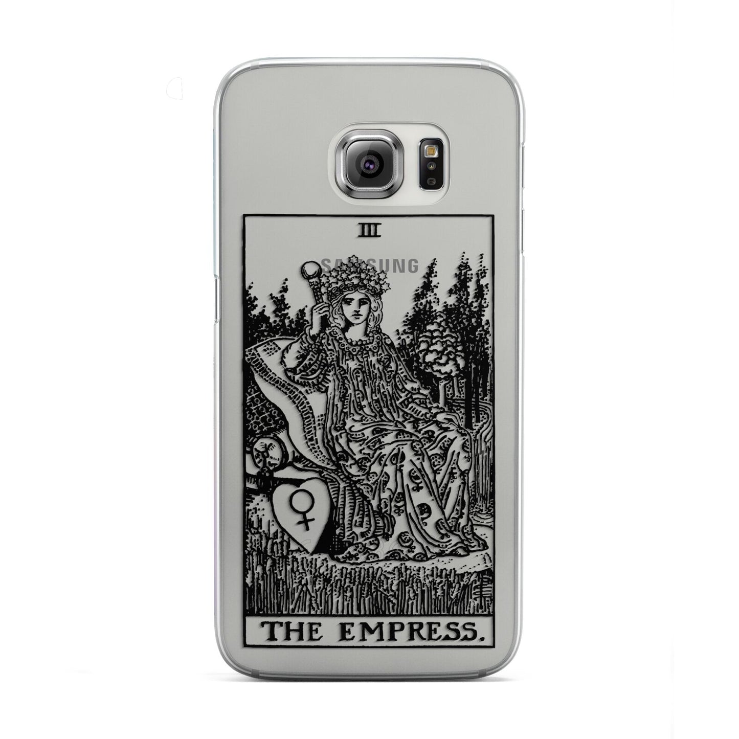 The Empress Monochrome Tarot Card Samsung Galaxy S6 Edge Case