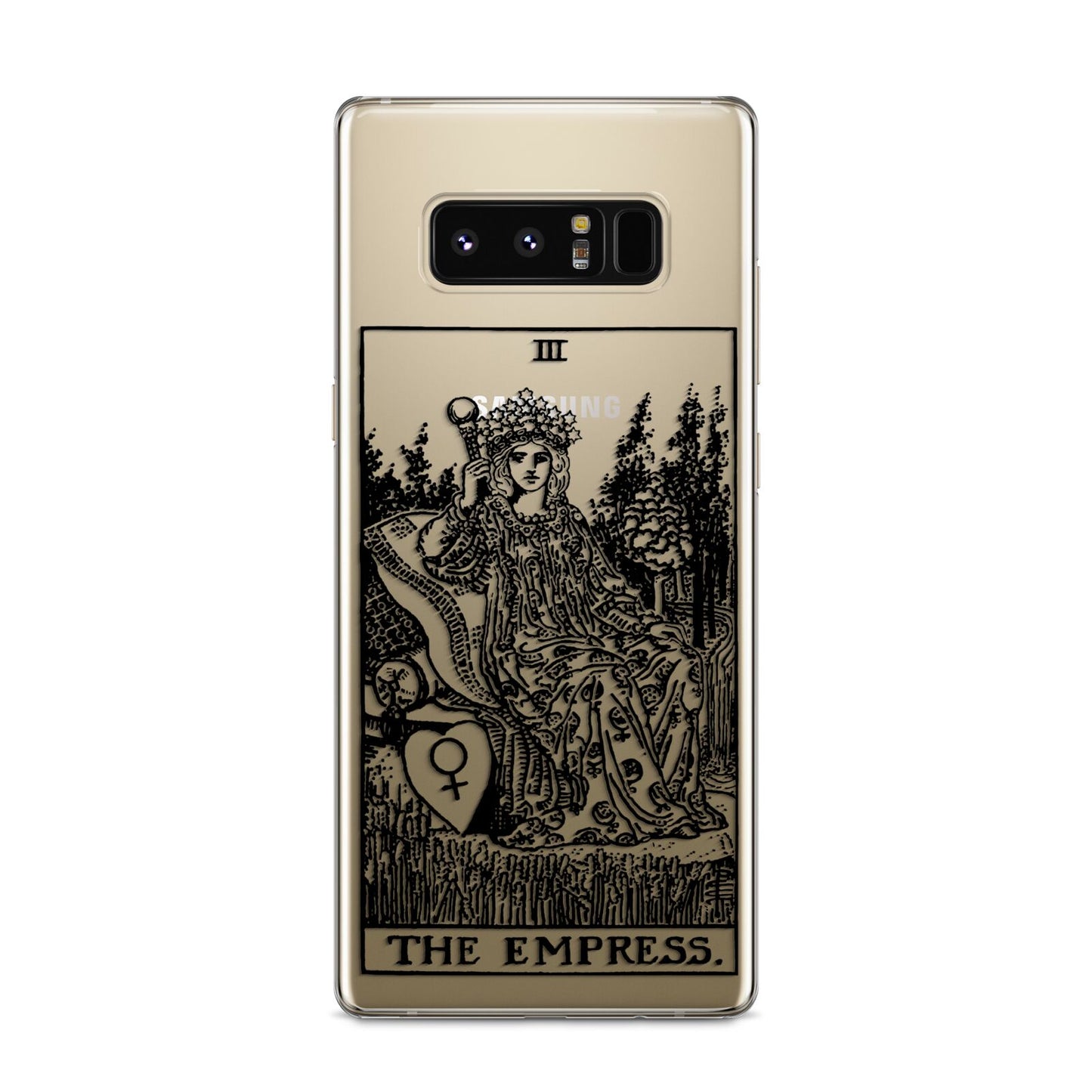 The Empress Monochrome Tarot Card Samsung Galaxy S8 Case