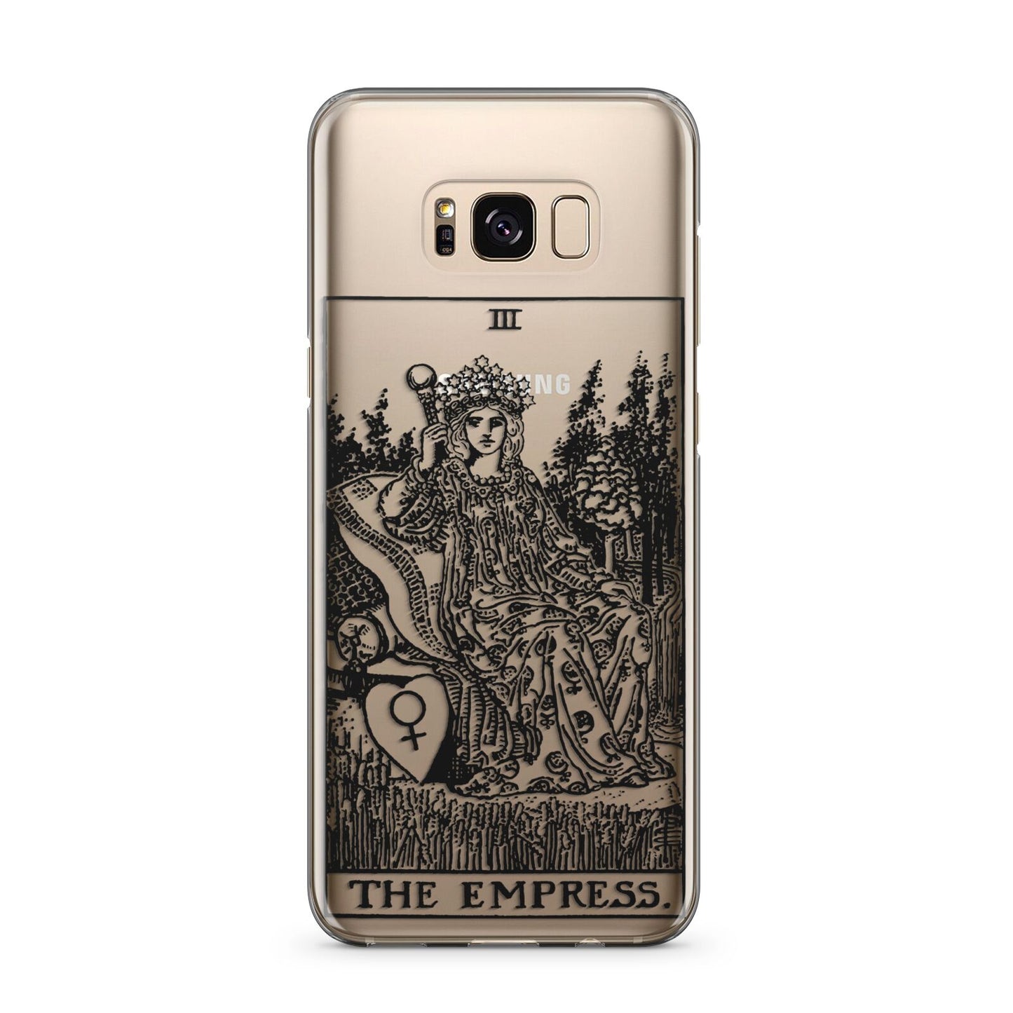 The Empress Monochrome Tarot Card Samsung Galaxy S8 Plus Case