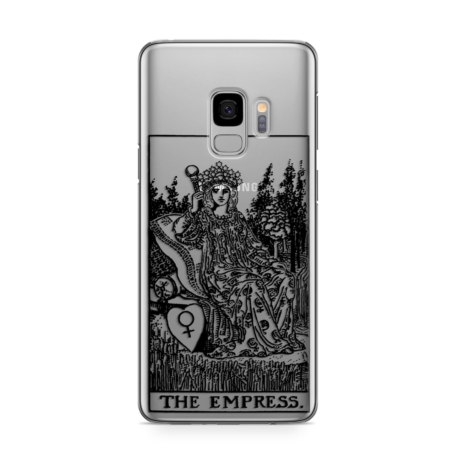 The Empress Monochrome Tarot Card Samsung Galaxy S9 Case