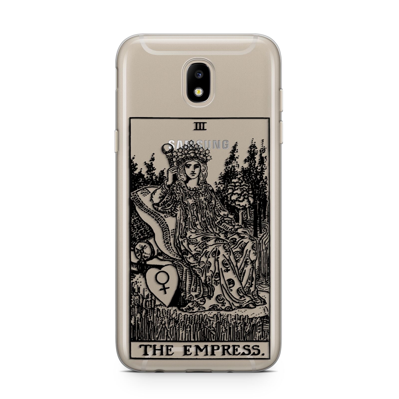 The Empress Monochrome Tarot Card Samsung J5 2017 Case