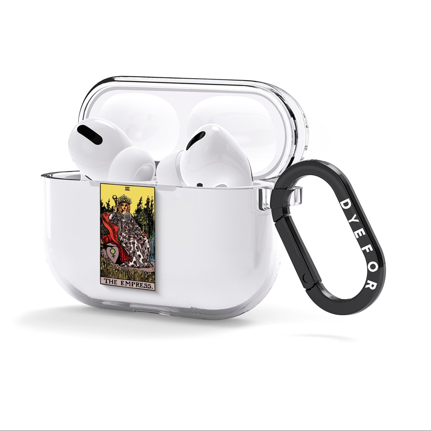 The Empress Tarot Card AirPods Clear Case 3rd Gen Side Image