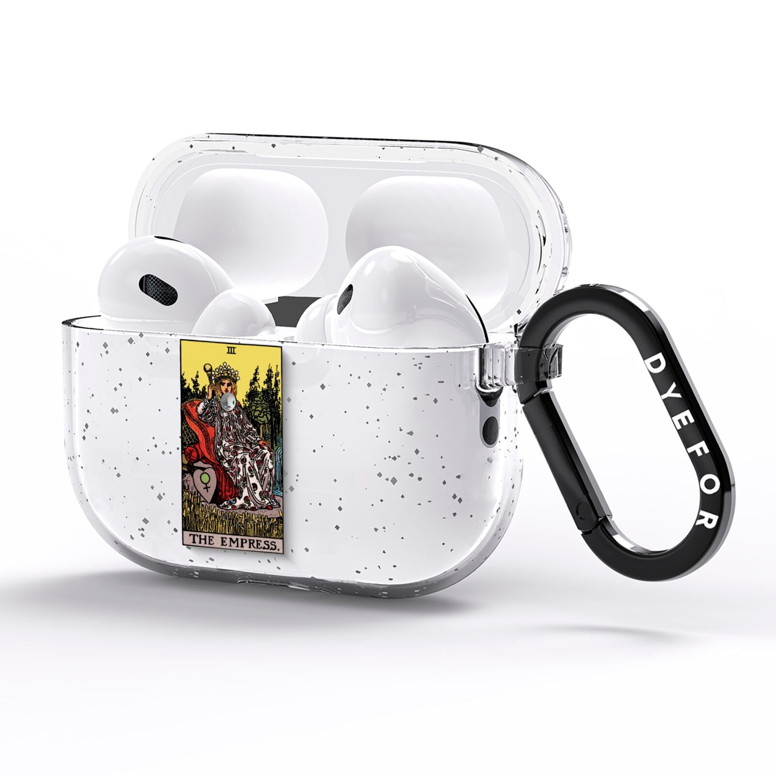 The Empress Tarot Card AirPods Pro Glitter Case Side Image