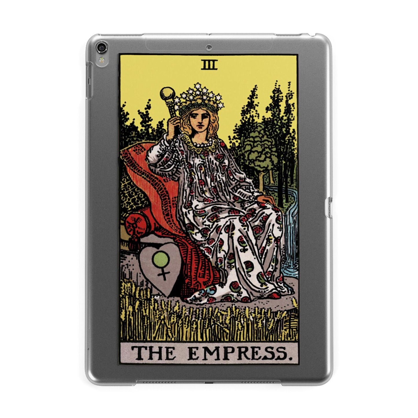 The Empress Tarot Card Apple iPad Grey Case