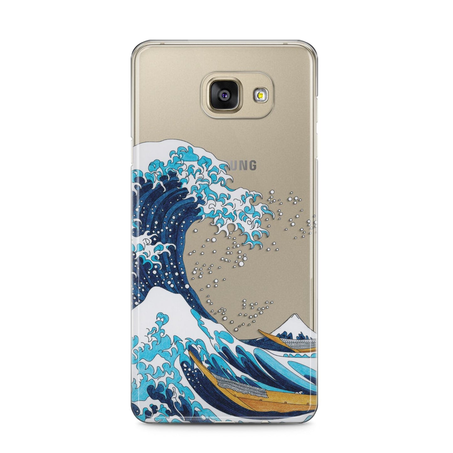 The Great Wave By Katsushika Hokusai Samsung Galaxy A5 2016 Case on gold phone