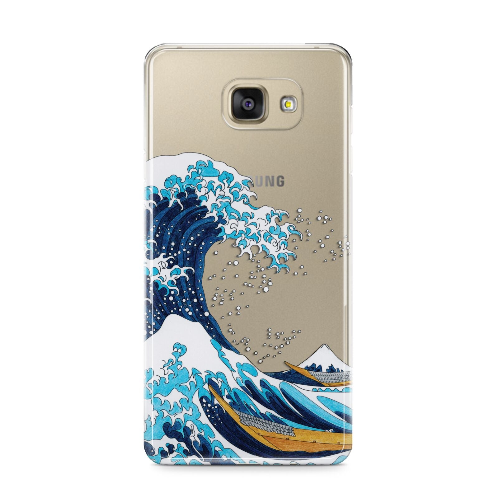 The Great Wave By Katsushika Hokusai Samsung Galaxy A9 2016 Case on gold phone