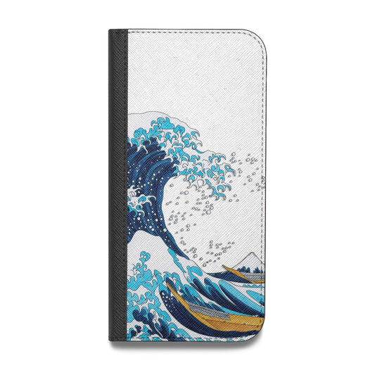 The Great Wave By Katsushika Hokusai Vegan Leather Flip iPhone Case