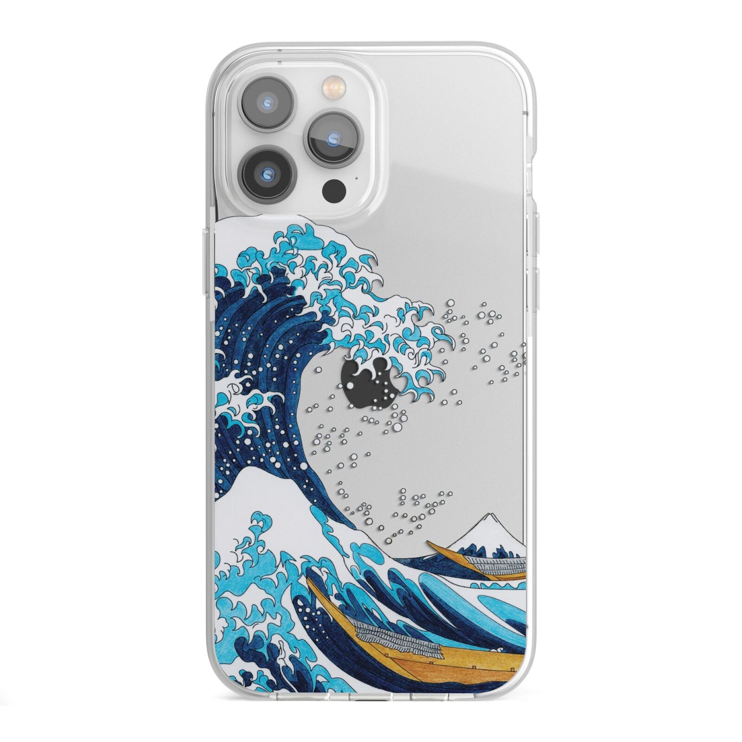 The Great Wave By Katsushika Hokusai iPhone 13 Pro Max TPU Impact Case with White Edges