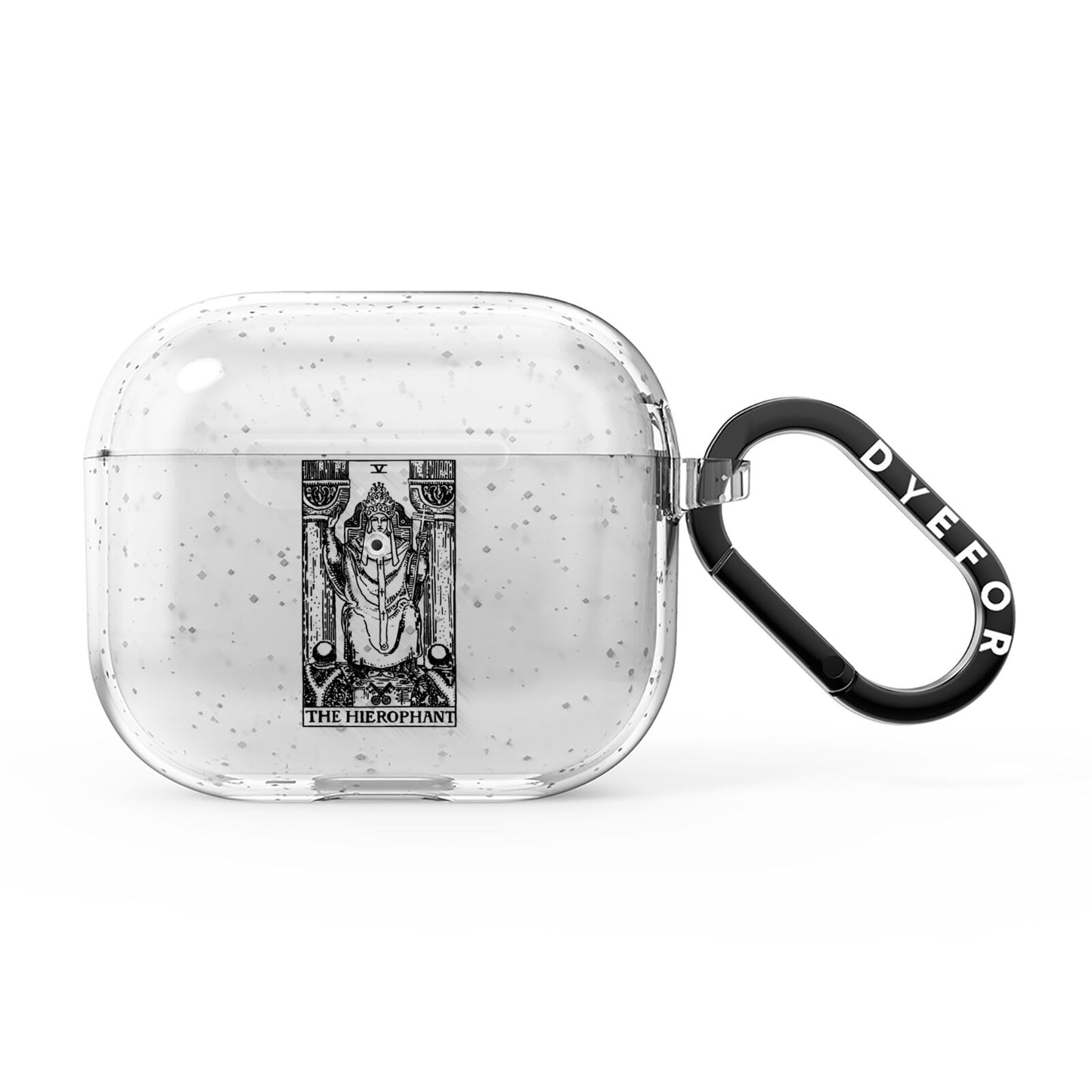 The Hierophant Monochrome Tarot Card AirPods Glitter Case 3rd Gen