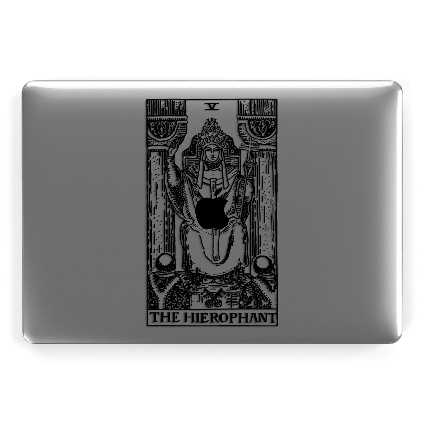 The Hierophant Monochrome Tarot Card Apple MacBook Case