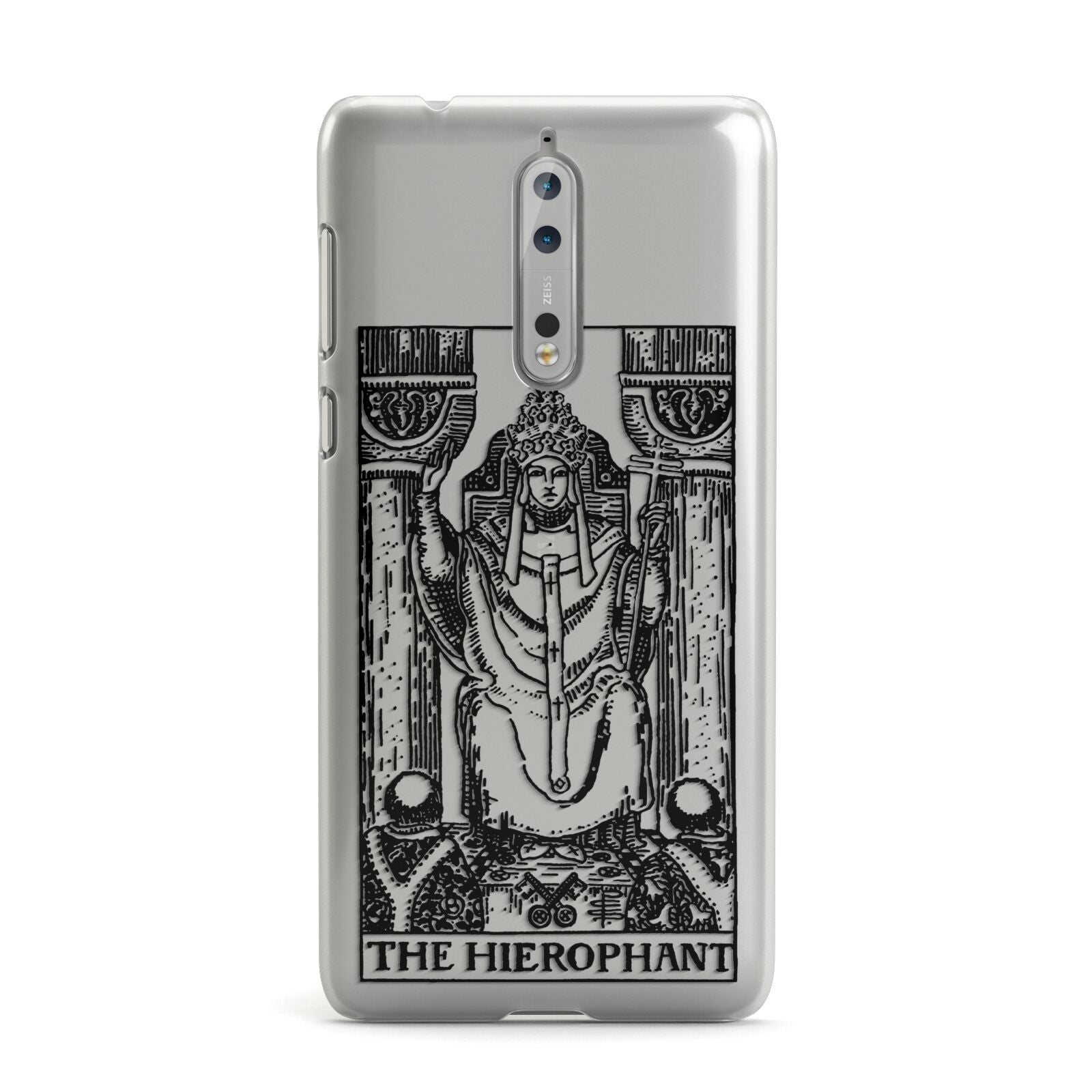 The Hierophant Monochrome Tarot Card Nokia Case