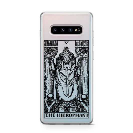 The Hierophant Monochrome Tarot Card Protective Samsung Galaxy Case