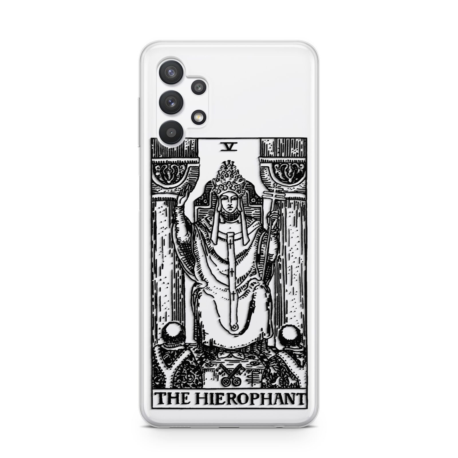 The Hierophant Monochrome Tarot Card Samsung A32 5G Case