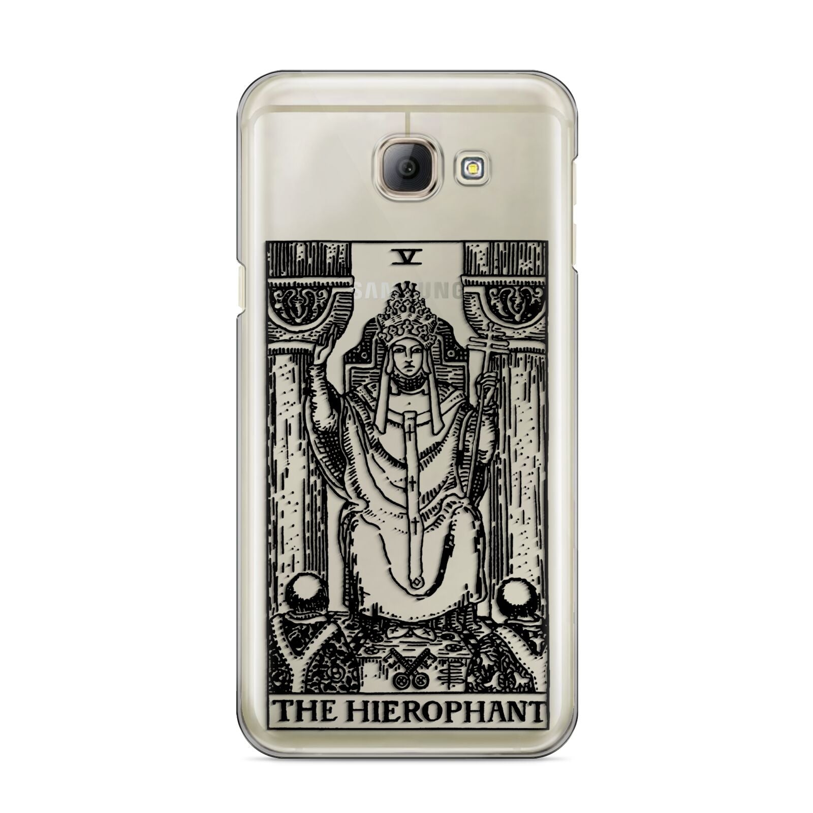 The Hierophant Monochrome Tarot Card Samsung Galaxy A8 2016 Case