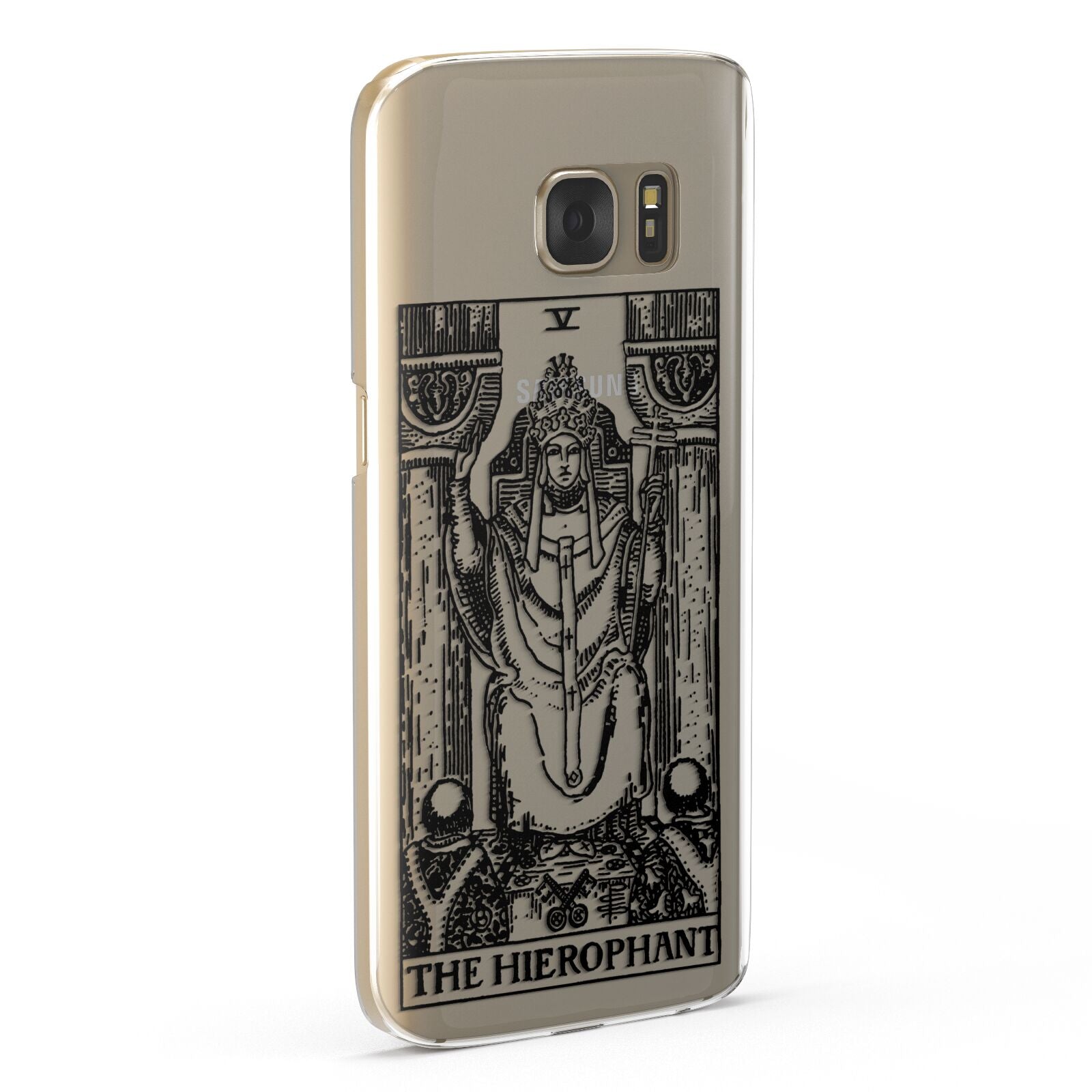 The Hierophant Monochrome Tarot Card Samsung Galaxy Case Fourty Five Degrees