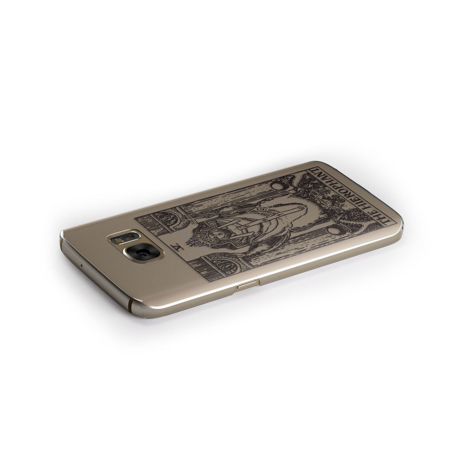 The Hierophant Monochrome Tarot Card Samsung Galaxy Case Side Close Up