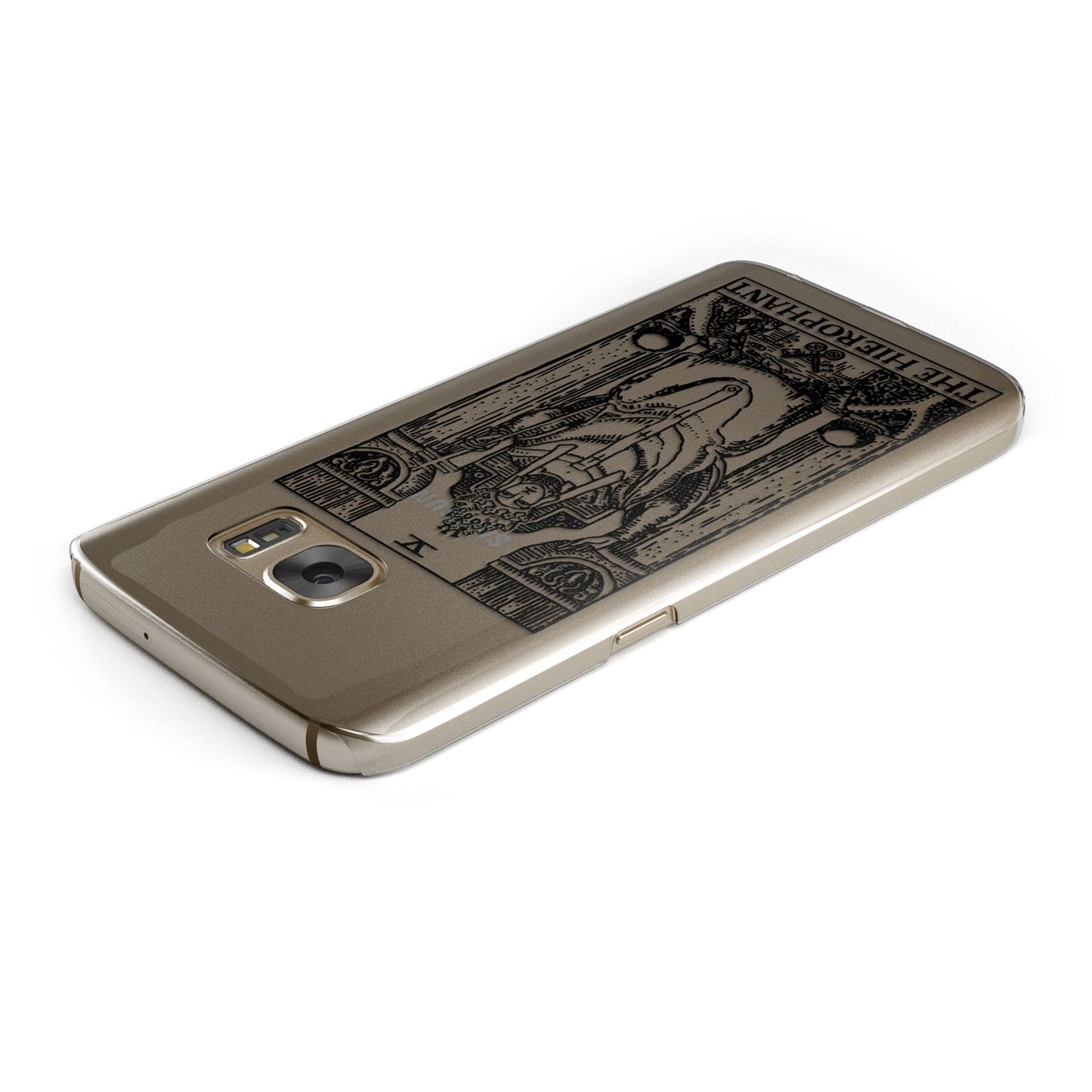 The Hierophant Monochrome Tarot Card Samsung Galaxy Case Top Cutout