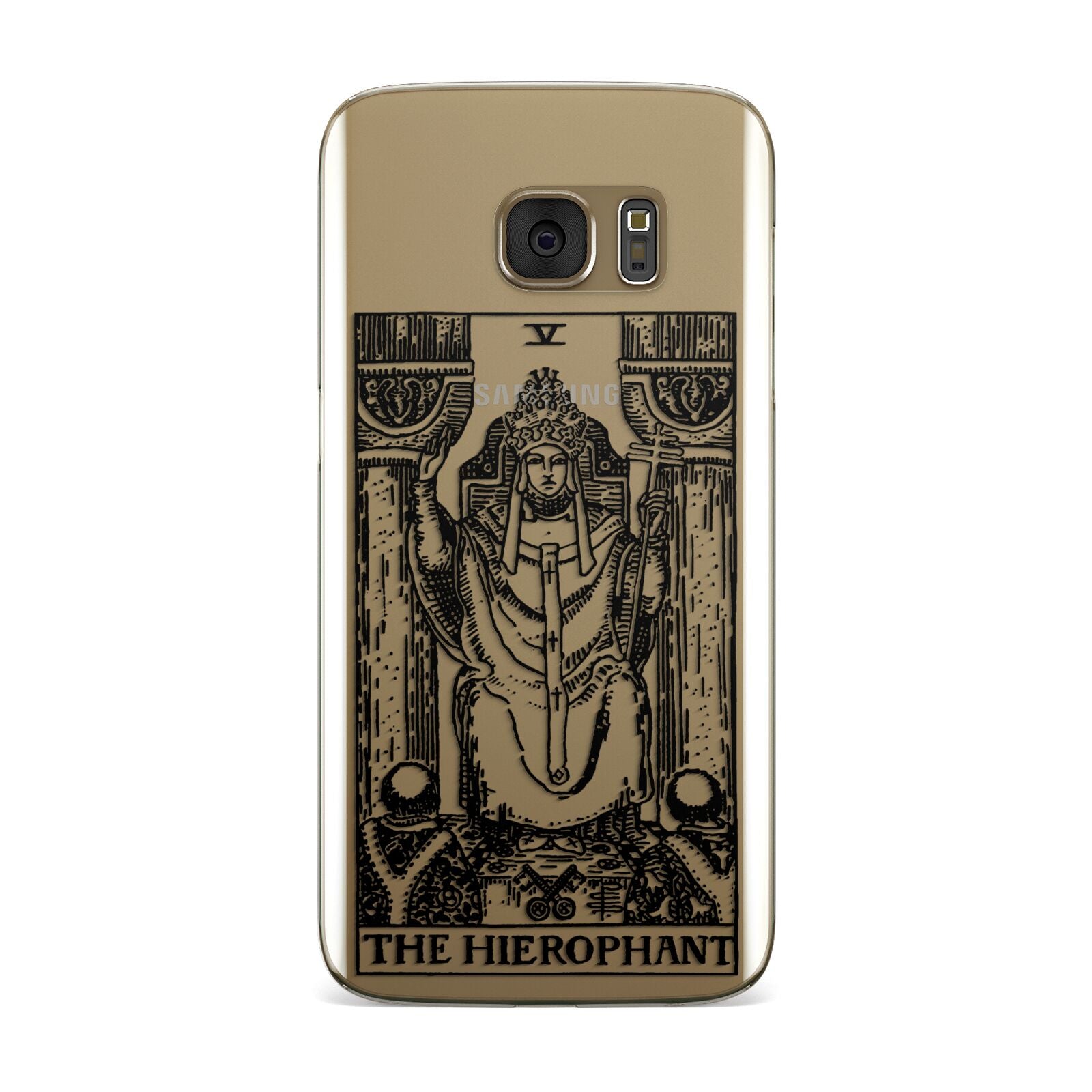 The Hierophant Monochrome Tarot Card Samsung Galaxy Case