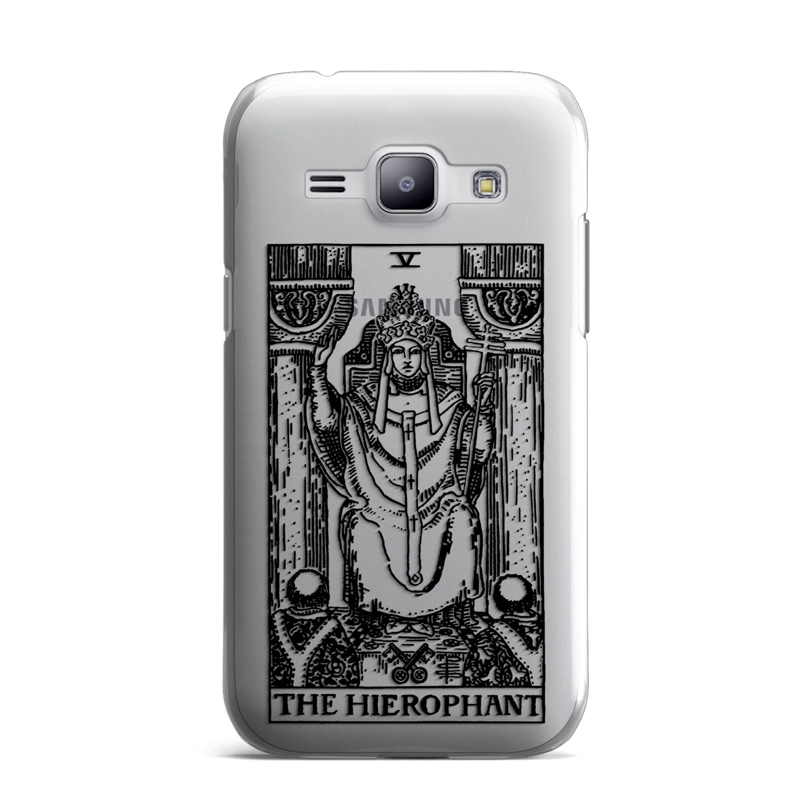 The Hierophant Monochrome Tarot Card Samsung Galaxy J1 2015 Case