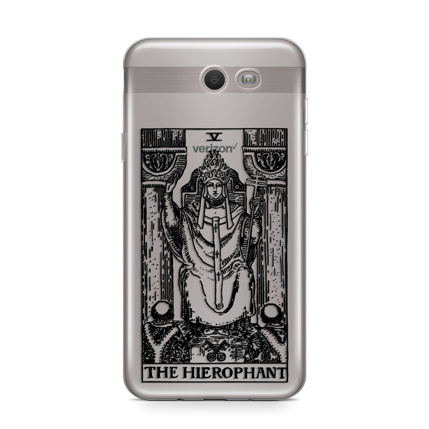 The Hierophant Monochrome Tarot Card Samsung Galaxy J7 2017 Case