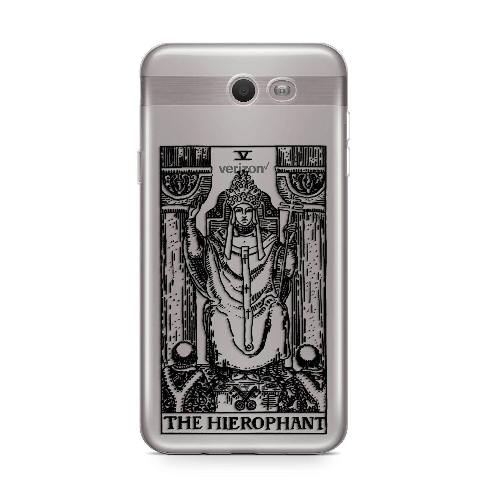 The Hierophant Monochrome Tarot Card Samsung Galaxy J7 2017 Case